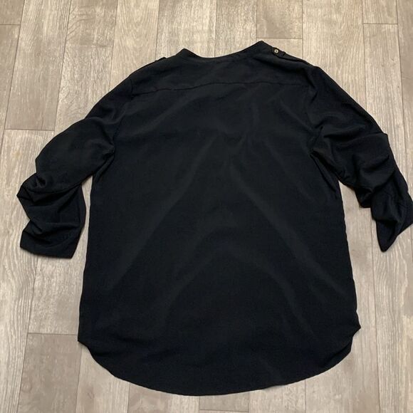 Womens Calvin Klein Button Down Roll Up‎ Sleeve Casual Shirt - Picture 2 of 6